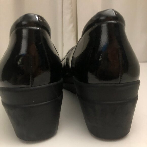 NATURALIZER Patent Leather Wedge Heel Comfortable Career Shoes - Picture 11 of 14